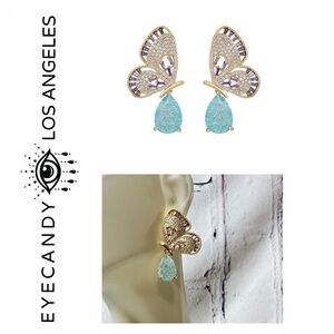 🐘🐘💓 Eye Candy Butterfly Earrings